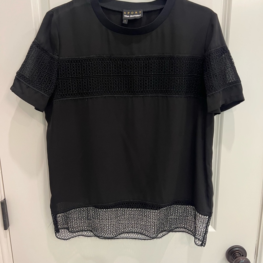The Kooples Black Sport Top